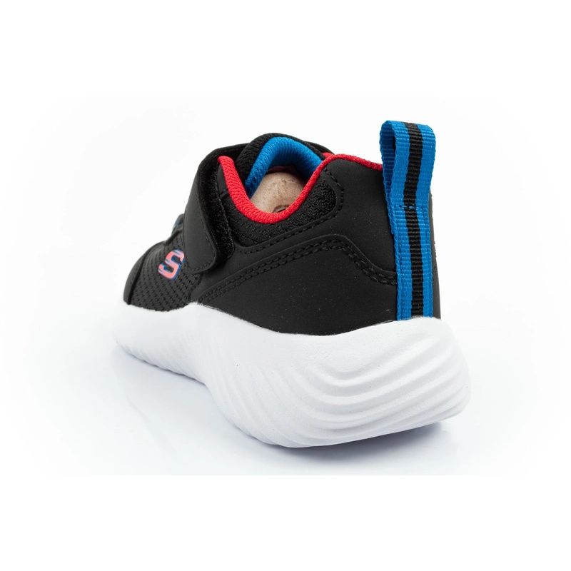 Skechers Bounder children's sports shoes with Velcro, lightweight, fashionable black Skechers