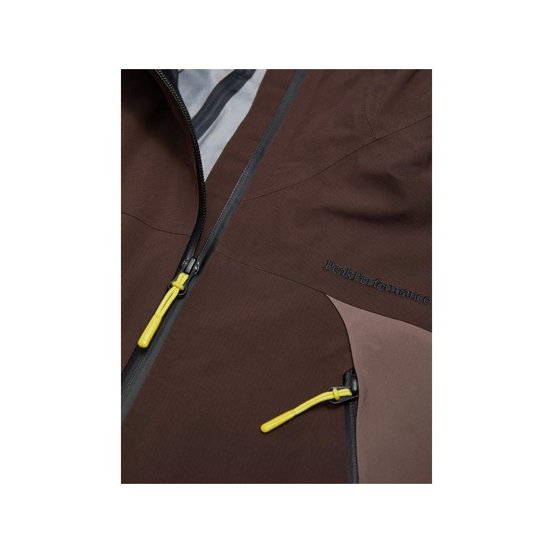 Women's PEAK PERFORMANCE W Ridge Hipe Ace 3L Shell Jacket Brown