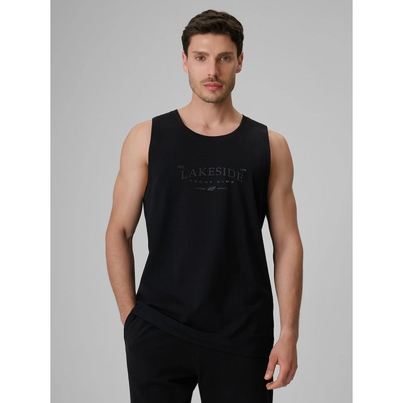 Men's regular sleeveless T-shirt with print 4F 4FRSS26TSLEM331-20S 4f