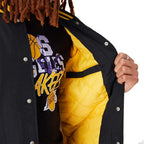 New Era NBA Los Angeles Lakers Script Bomber Jacket - 60332205 New Era