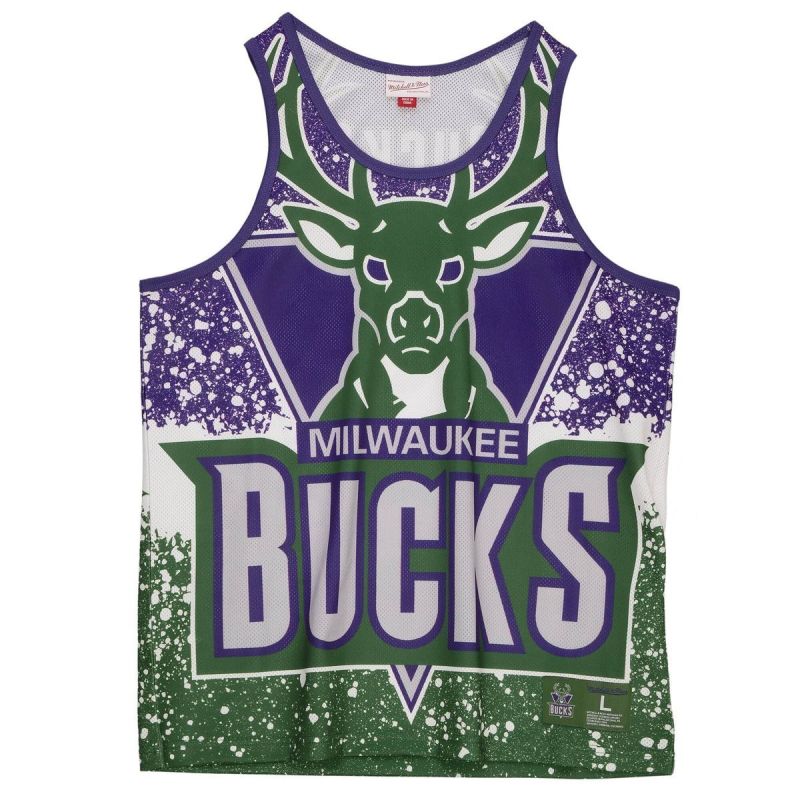 Mitchell & Ness NBA Milwaukee Bucks Men's Sleeveless Tank Top Koszulki NBA Your Sports Performance