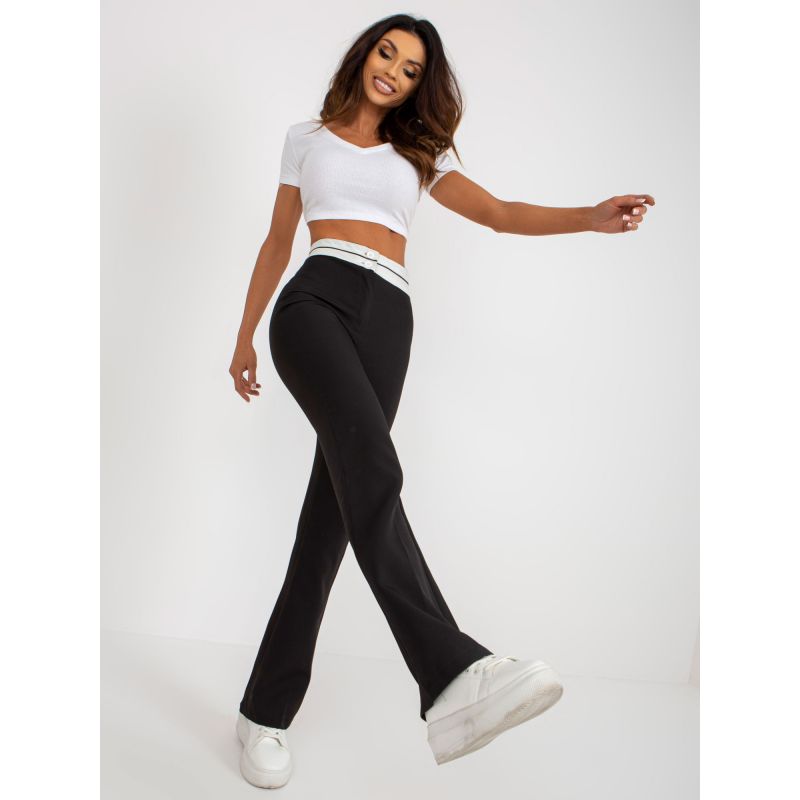 Black flared trousers without pockets (DHJ-SP-6971.33P) In preparation Your Sports Performance