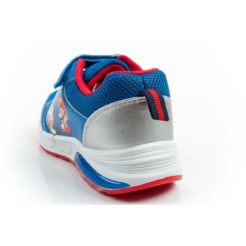 Leomil children's sports shoes Super Mario sneakers with velcro LED blue Leomil