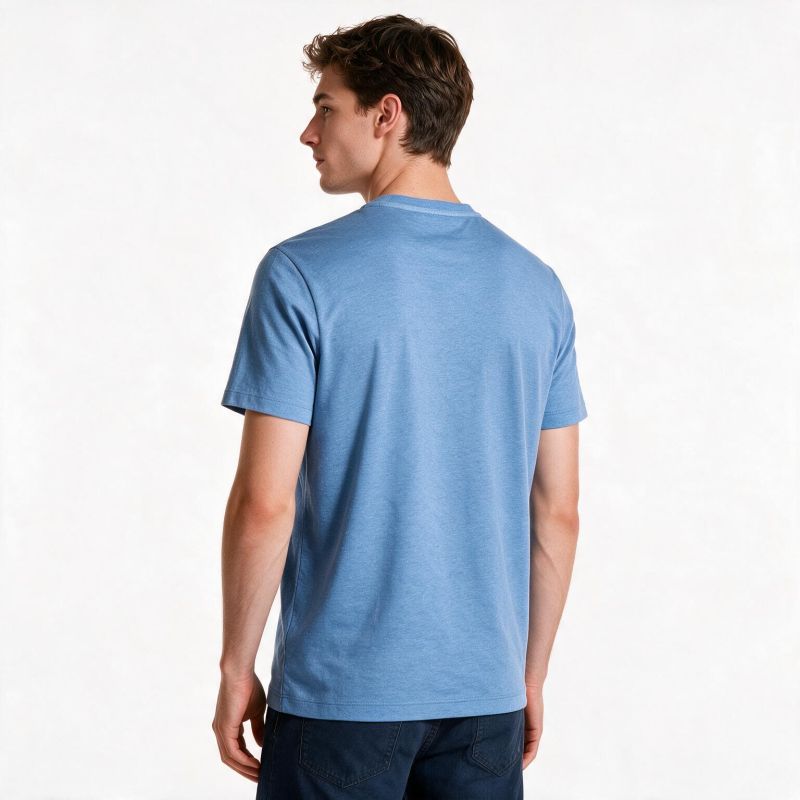 Paul&Shark Men's Cotton T-shirt Medium Denim 26411035-337 - Classic Cut, Soft Cotton