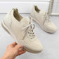 Comfortable Remonte W RKR693 beige sports shoes