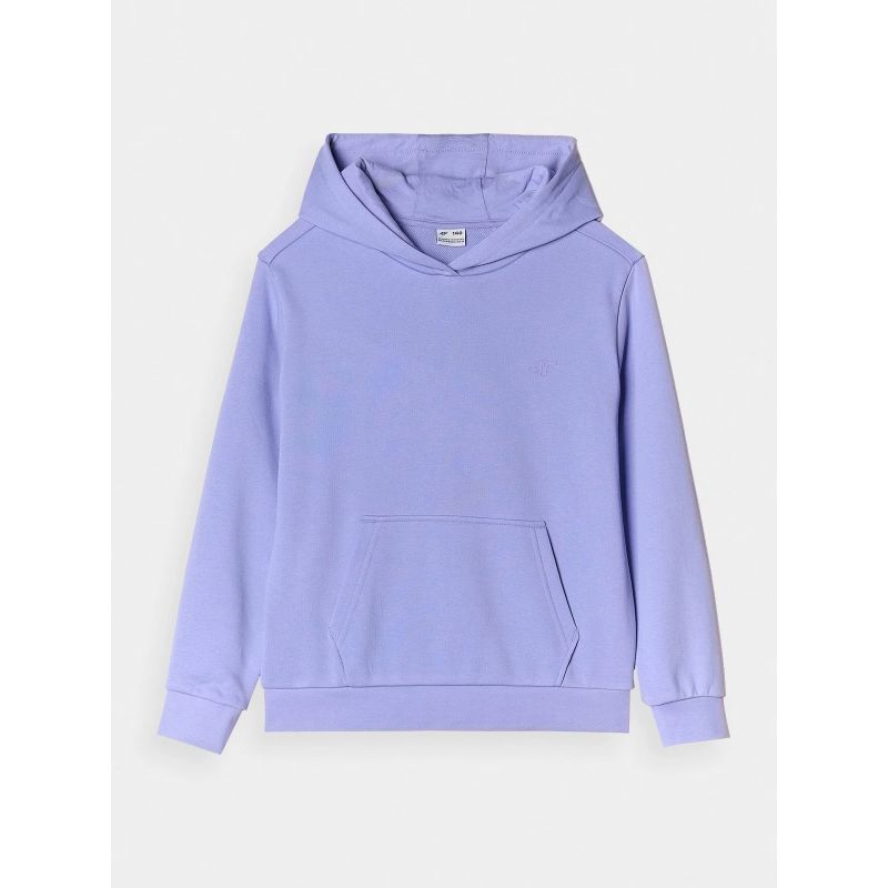 Girls' sweatshirt with hood, open, 4F Junior 4FJWMM00TSWSF1316-32S *Kategoria tymczasowa Your Sports Performance