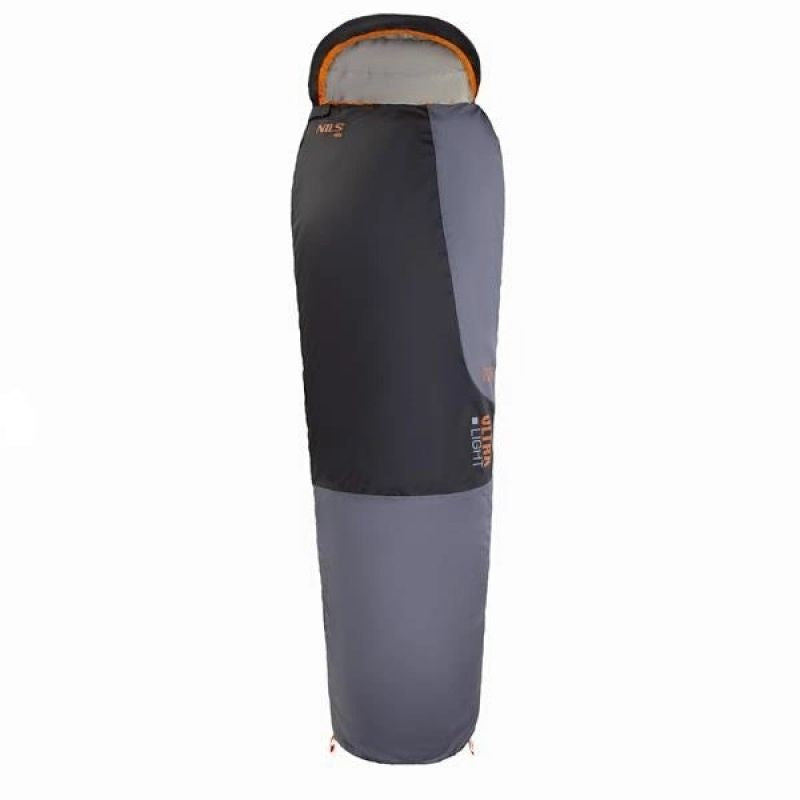 NILS CAMP NC1705 ULTRA LIGHT SLEEPING BAG GREY-ORANGE Kemping/Śpiwory Your Sports Performance