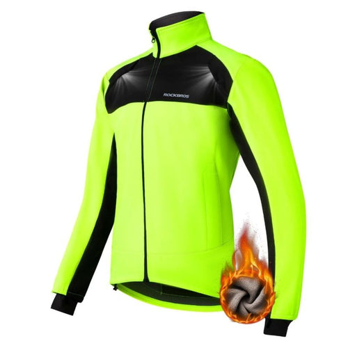 Rockbros men's jacket YPW055 black-fluorescent XL Rockbros/Odzież Rowerowa/Kurtki Your Sports Performance