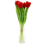 BOUQUET OF 7 RED TULIPS 31 CM LIKE LIFE SPRING DECORATION Home and Garden/Equipment Your Sports Performance