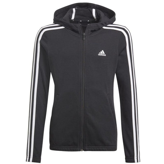 Adidas Essentials 3S Full-zip Hoodie Jr GQ8356 Clothing/Lifestyle Adidas