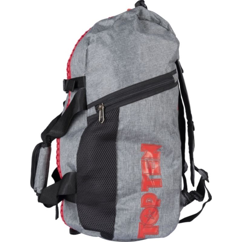TOP TEN sports bag with backpack function "Grey" 55cm x 29cm x 27 cm In preparation Your Sports Performance