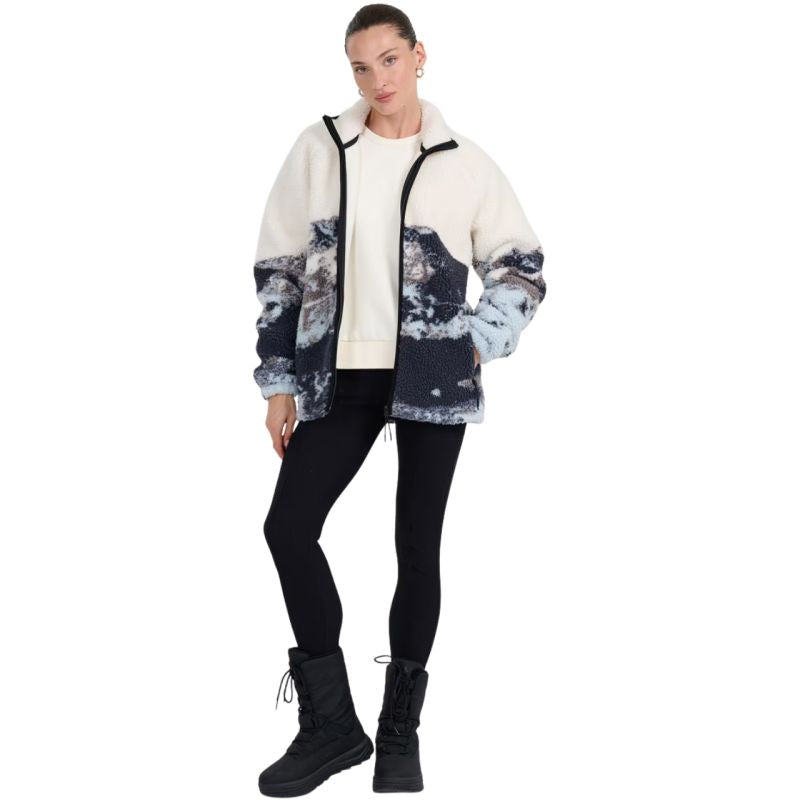 Fleece sweatshirt 4F U351 multicolor allover 4FWAW25TFLEU351 90A In preparation Your Sports Performance