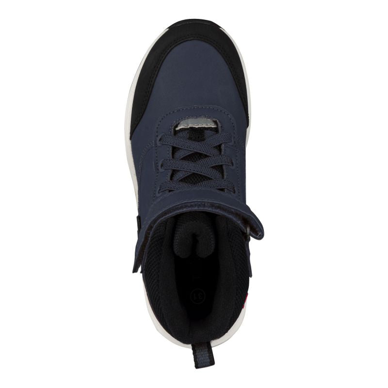 Trollkids Kids Stavanger Mid Cut XT waterproof high navy blue sports shoes (573-142) In preparation Your Sports Performance