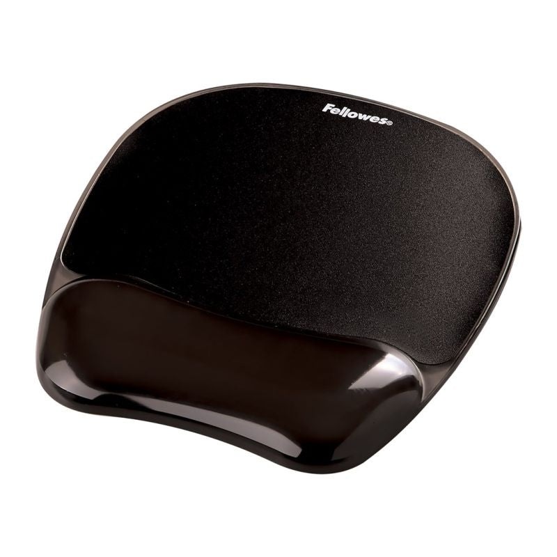 Fellowes CRYSTAL Gel Mouse Pad and Wrist Rest Black In preparation Your Sports Performance