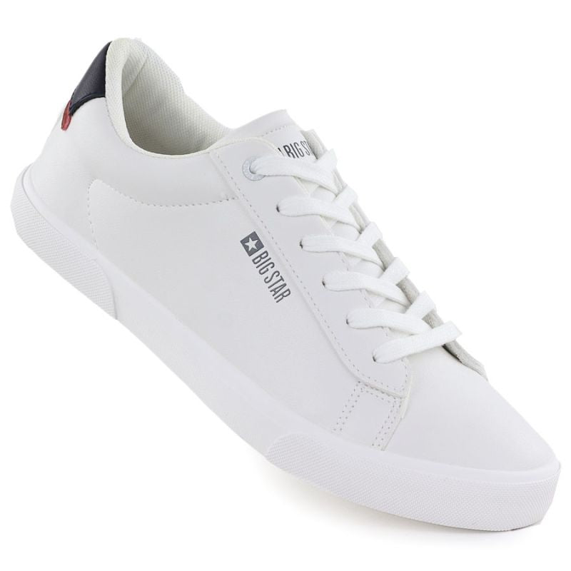 Men's low-top sneakers, eco-leather, white, Big Star TT174001 To be categorized Your Sports Performance