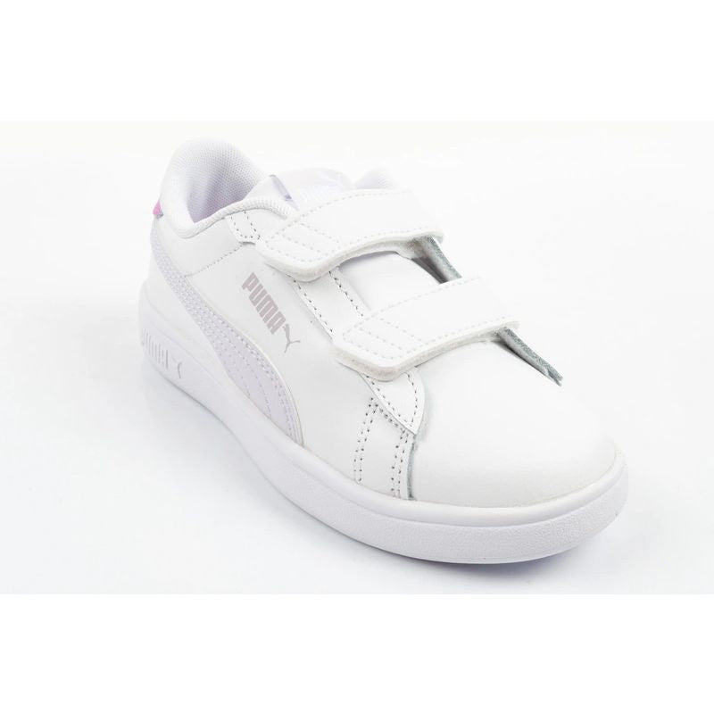 Puma Smash 3.0 children's sports shoes sneakers white leather fashionable Puma