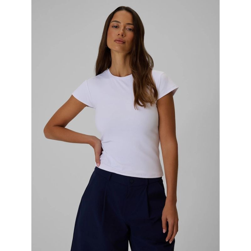 Women's slim plain T-shirt 4F 4FRSS26TTSHF4520-10S 4f