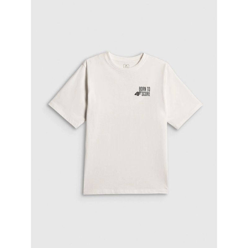 Boy's loose T-shirt with print 4F 4FJRSS26TTSHM4277-10S