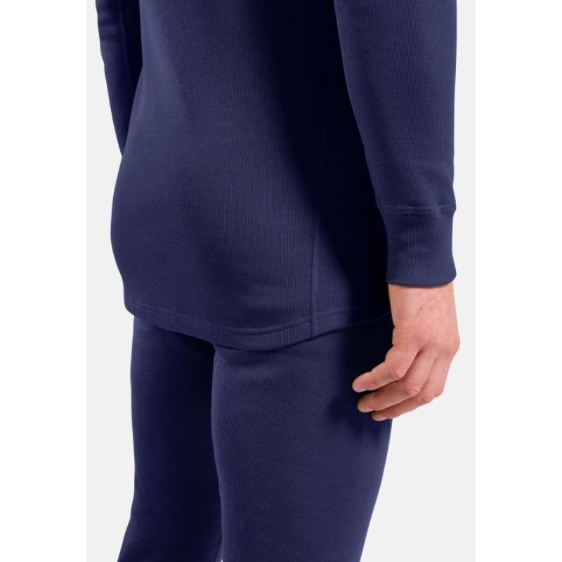 Odlo BL TOP crew neck l/s MERINO 260 long sleeve thermal underwear size S Blue Odzież militarna/Bielizna termoaktywna Your Sports Performance