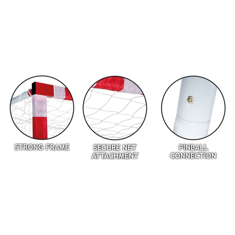 Football goal with net 300x200x110 cm Allround Dunlop - 0666 Odzież/Odzież na co dzień Your Sports Performance