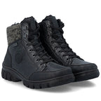 Rieker Z7230-00 Waterproof Leather Women's Boots Black
