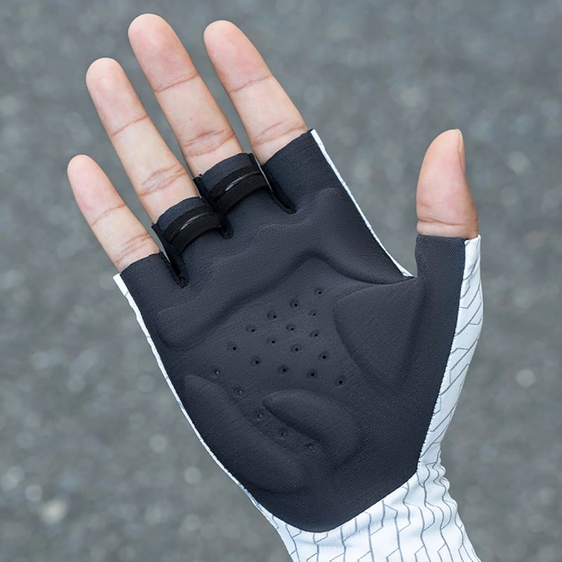 Rockbros Road Cycling Gloves Size: L - Black and White Rockbros