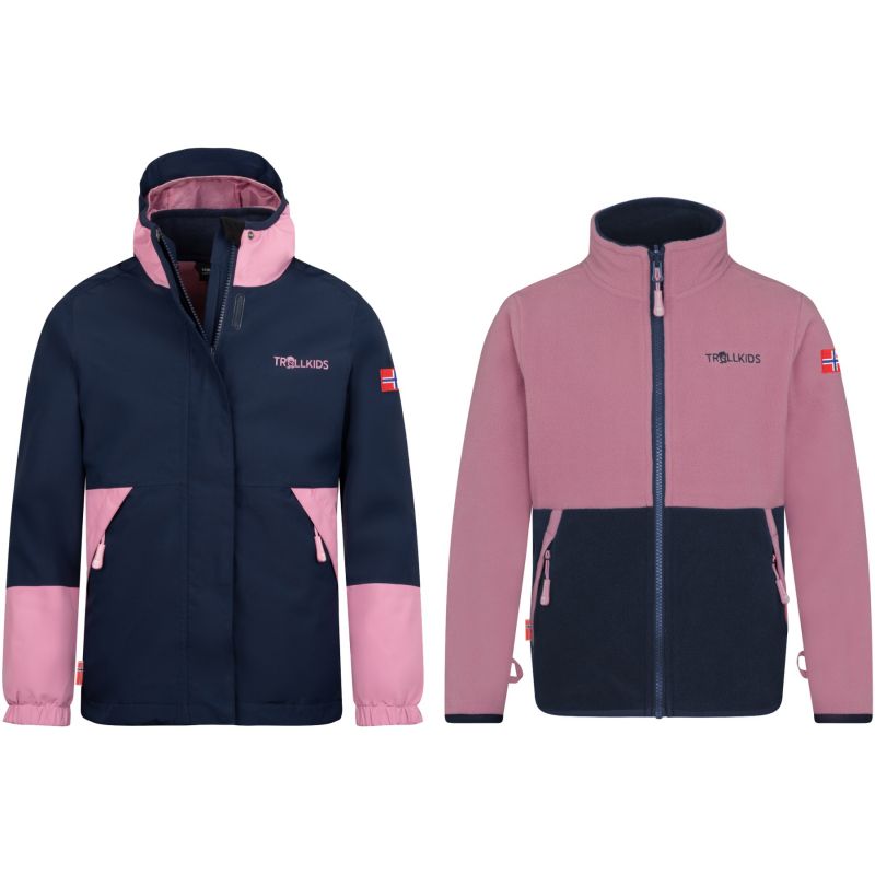 TrollKids Kids Kjerak 3in1 Jacket Waterproof Navy Blue (570-166) In preparation Your Sports Performance