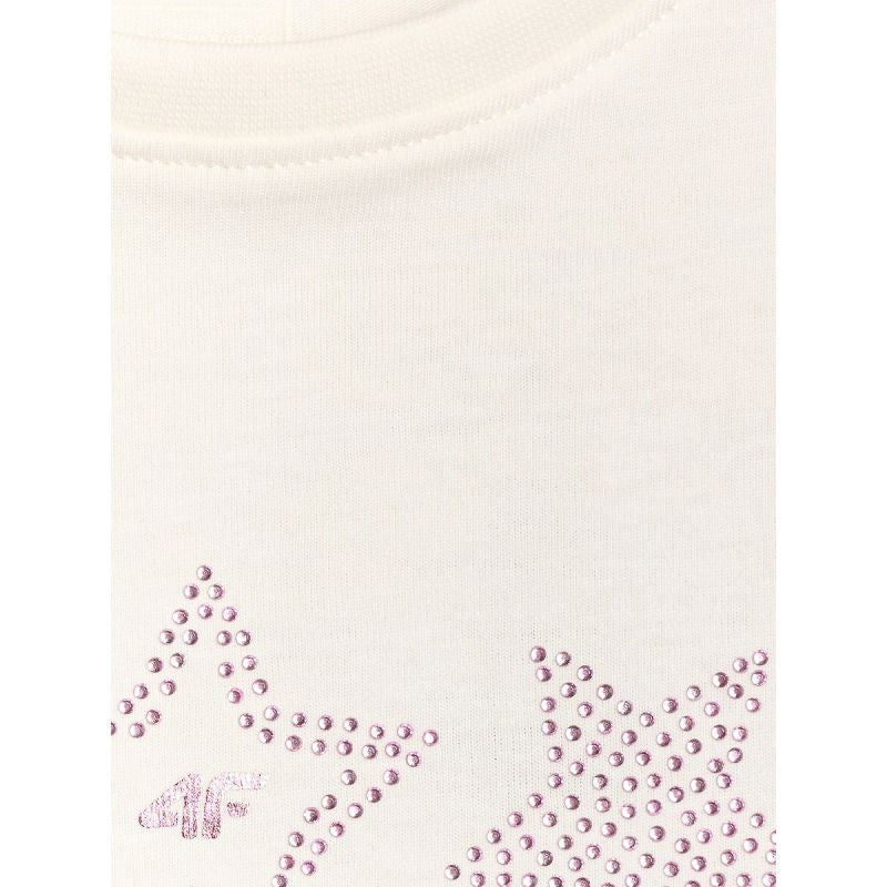 Girls' regular printed T-shirt 4F 4FJRSS26TTSHF3455-11S 4f