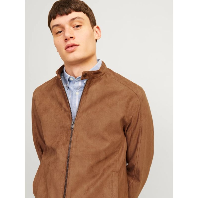Jack&Jones JJEDYLAN CLEAN JACKET NOOS 12261197 COGNAC synthetic suede jacket To be categorized Your Sports Performance