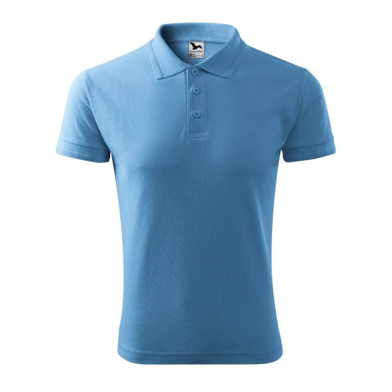 Malfini Pique Polo M MLI-20314 polo shirt (azure) Clothing/Lifestyle/T-shirts/Malfini/Polo Malfini