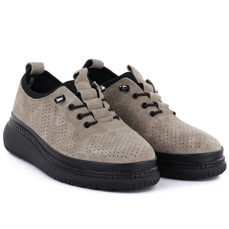 Leather openwork platform shoes fango Jezzi 26PB18-135 Jezzi