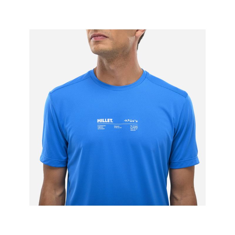 MILLET Intense Essential Ts Ss M blue men's t-shirt