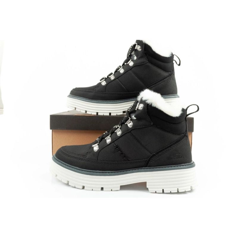 O'neill winter boots women's hiking boots ankle boots fashionable black white ONeill