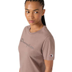 Champion Women's Short Sleeve T-shirt Dark Beige 119125 MS513