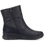 Rieker L7760-00 women's waterproof black ankle boots