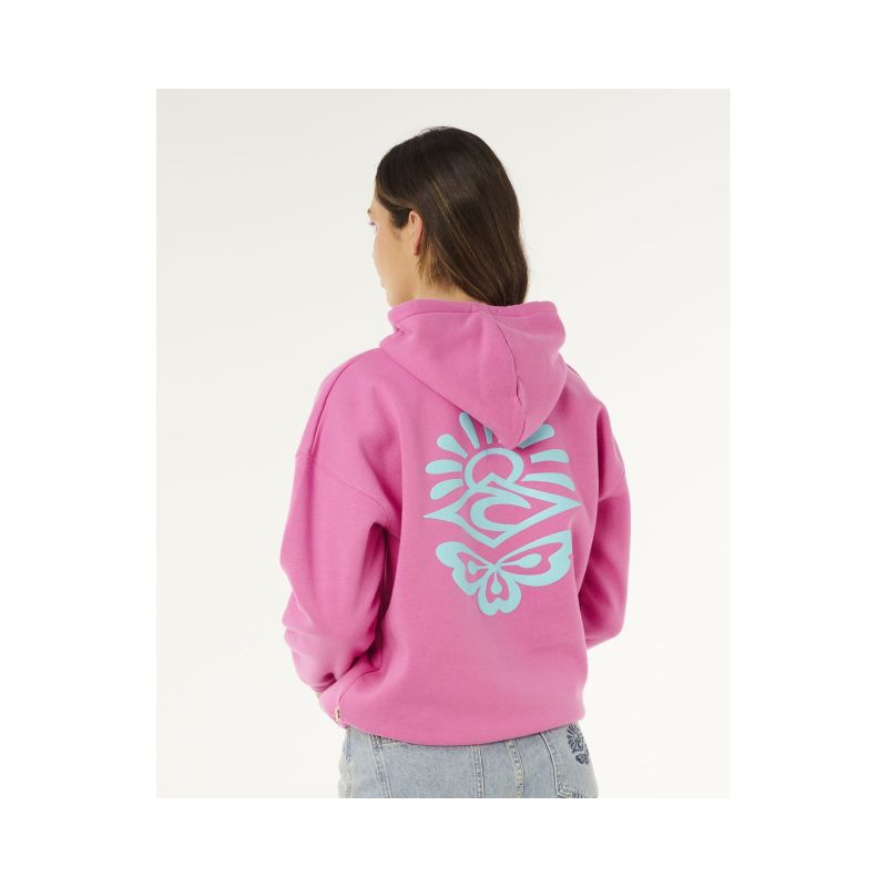 Women's RIP CURL Icons Of Surf Heritage Hoodie Pink