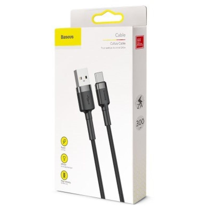 BASEUS CAFULE CATKLF-UG1 USB-C CABLE 2A 3M BLACK In preparation Your Sports Performance