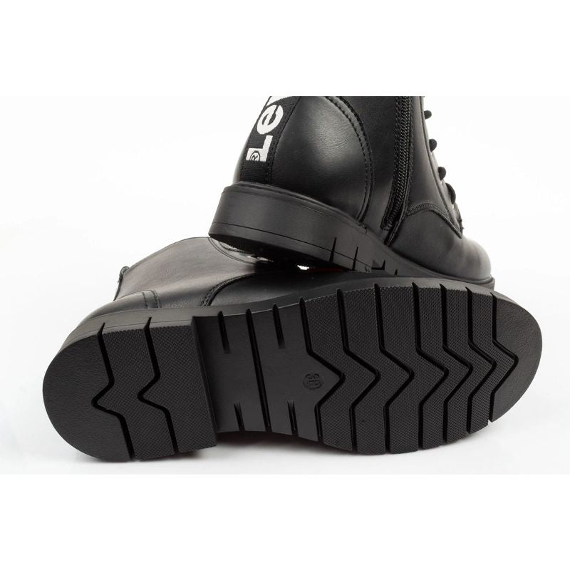 Levi's girls' Pasadene SE ankle boots, black, with zipper