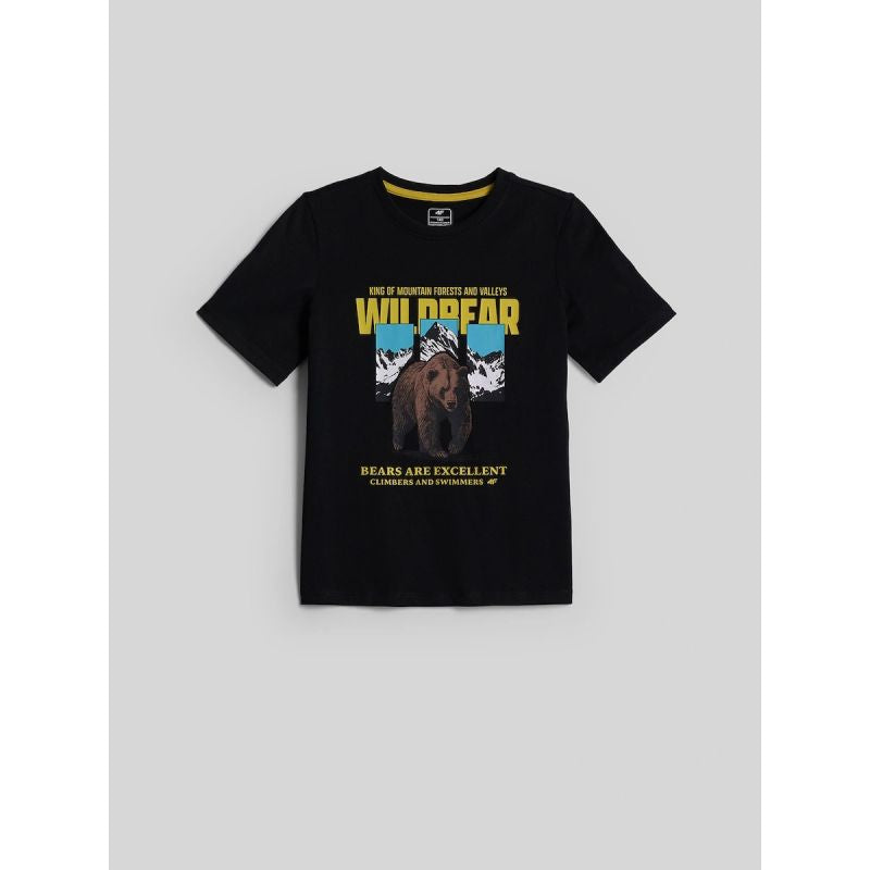 Boy's regular printed T-shirt 4F 4FJKAW26TTSHM4456-20S