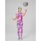 Girls' quick-drying sports crop-top 4F 4FJRSS26TFTSF2387-90A 4f