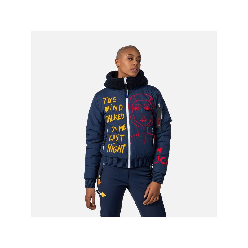 Rossignol W Yety Fleecy Bomber Jacket Jkt blue Import z PMSport Your Sports Performance