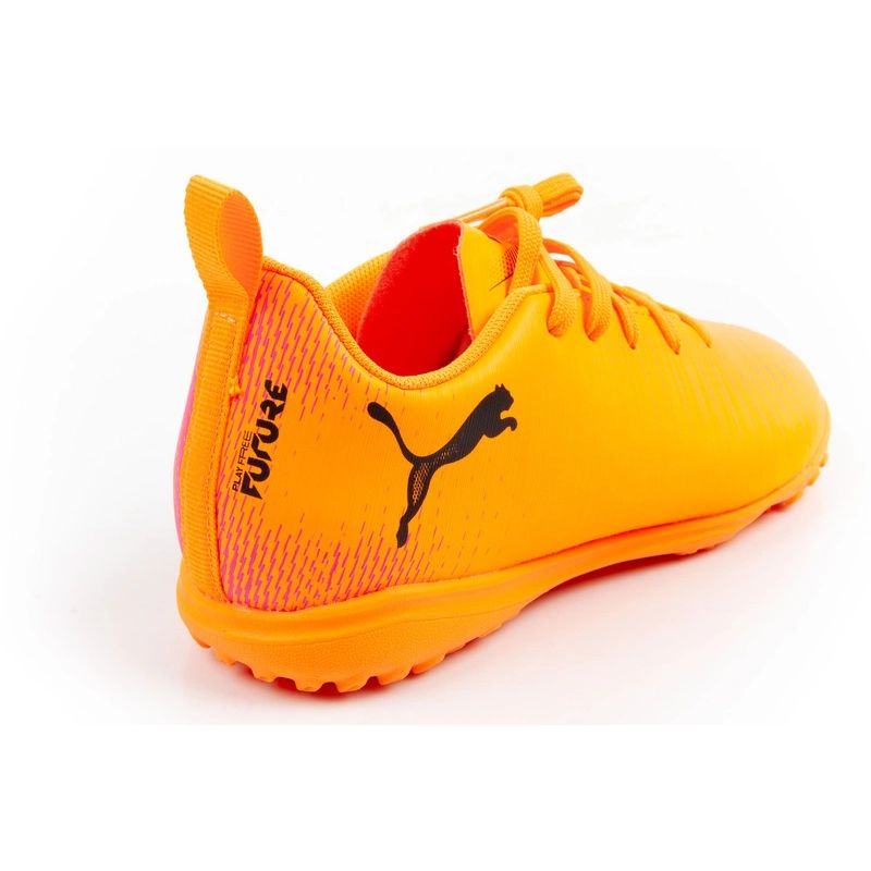 Puma Future 8 Play TT children's turf sports shoes, orange