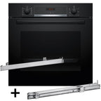 Oven BOSCH HBA514BB3 + telescopic guides 1 level BOSCH HEZ538000 AGD - Produkty/Piekarniki do zabudowy Your Sports Performance
