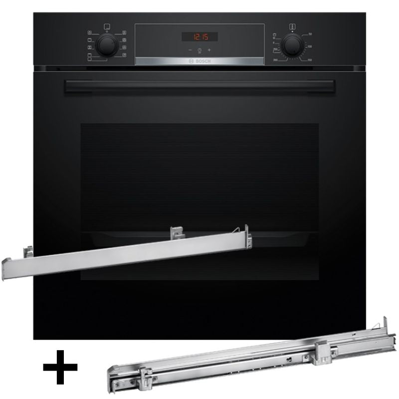 Oven BOSCH HBA514BB3 + telescopic guides 1 level BOSCH HEZ538000 AGD - Produkty/Piekarniki do zabudowy Your Sports Performance