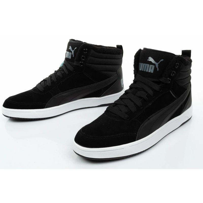 Puma men's Rebound Street black insulated ankle boots
