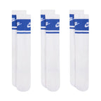 Nike Everyday Elevated Crew Socks 3 Pairs White and Blue IM7949 904