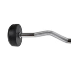 Rubber-coated fixed barbell/bar, curved, 15 kg HMS GSL15 In preparation Your Sports Performance