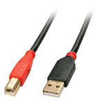 Lindy 42761 USB Cable USB 2.0 10m USB A USB B Black, Red Kable i adaptery/Kable USB Your Sports Performance