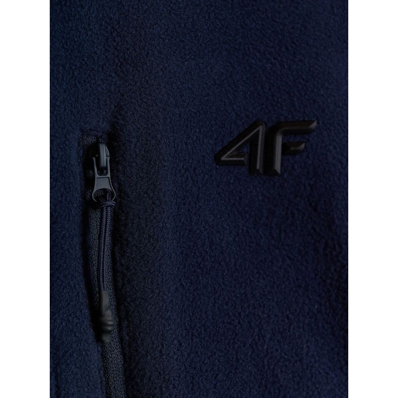 Regular men's fleece with stand-up collar 4F 4FRAW26TFLEM542-30S