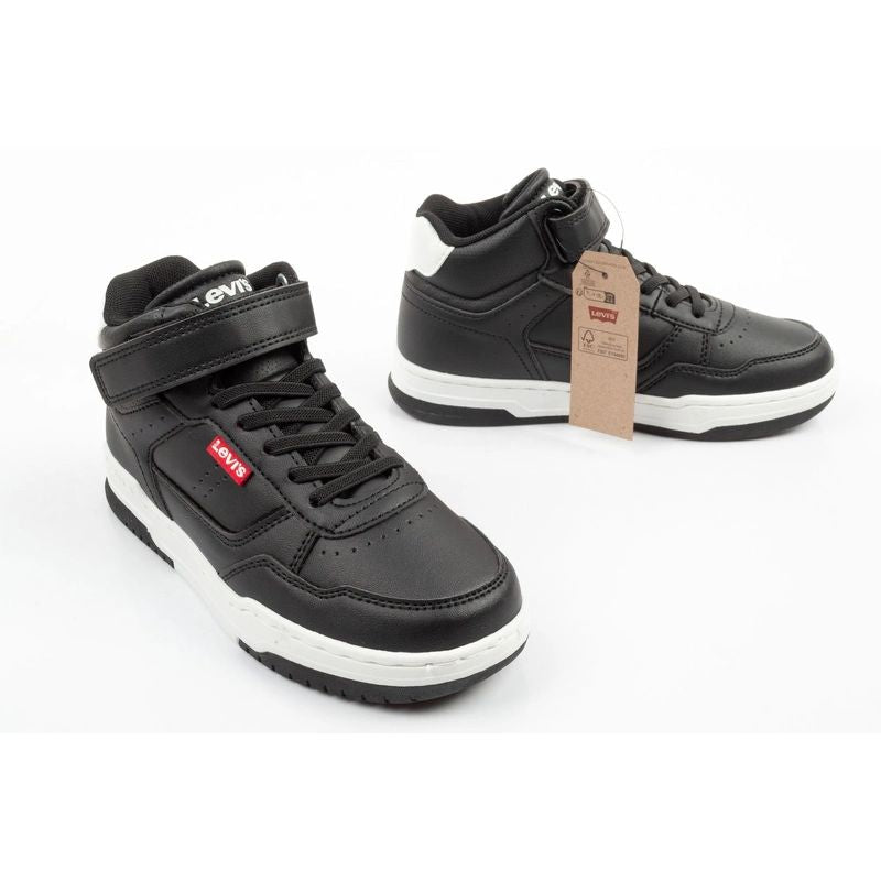 Levi's John SE black ankle-high Velcro children's sports shoes